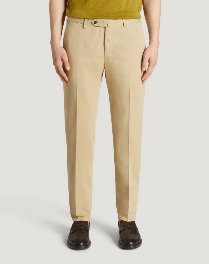 Pantaloni Torino Pantaloni Slim in silkochino