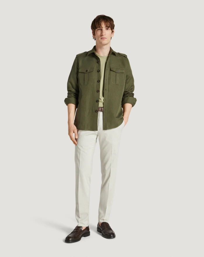 Pantaloni Torino Pantaloni Slim In Silkochino