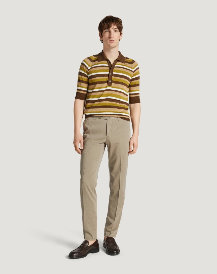 Pantaloni Torino Pantaloni Slim In Silkochino