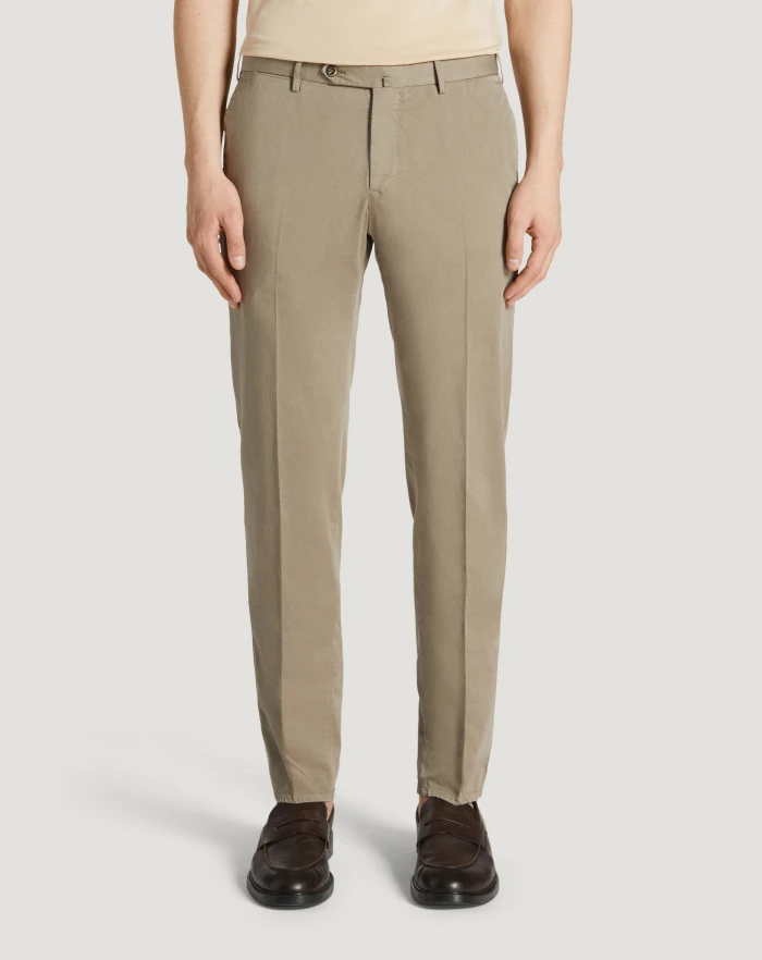 Pantaloni Torino Pantaloni Slim in silkochino