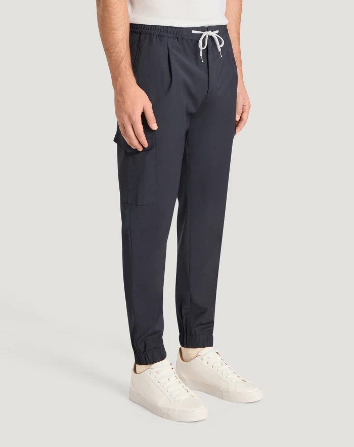 Pantaloni Torino Pantaloni Soft In Techno Lana