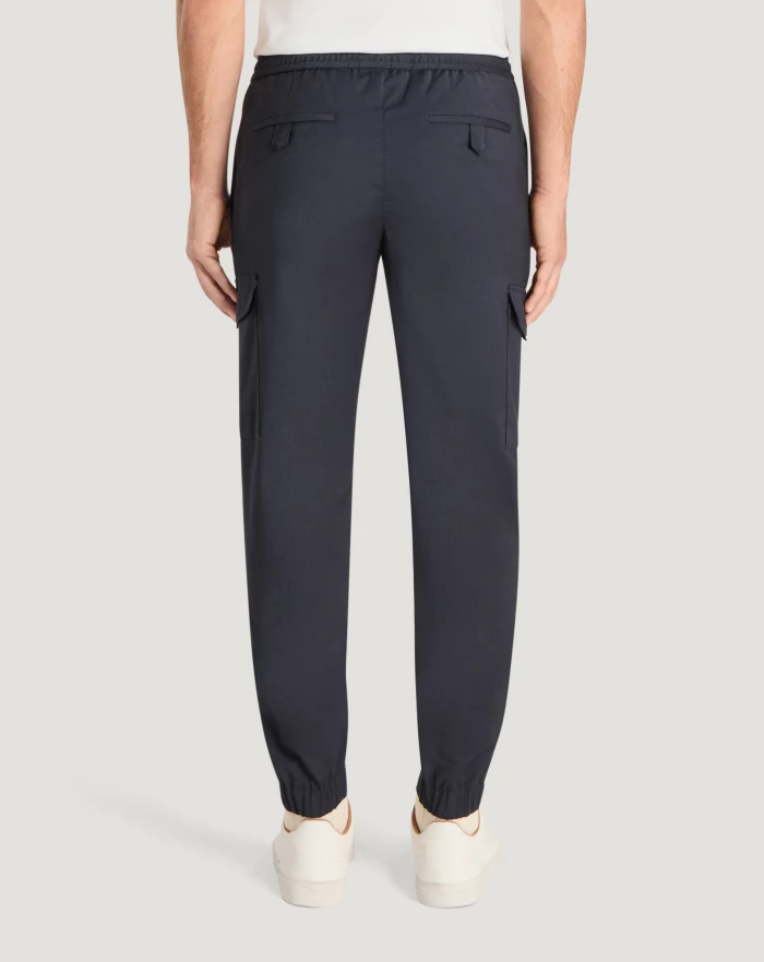 Pantaloni Torino Pantaloni Soft In Techno Lana