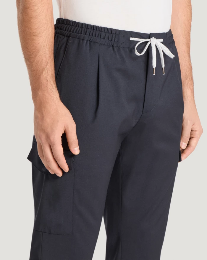 Pantaloni Torino Pantaloni Soft In Techno Lana