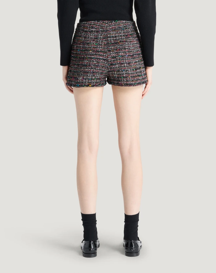 Pantaloni Torino Shorts Julie In Tweed Multicolor