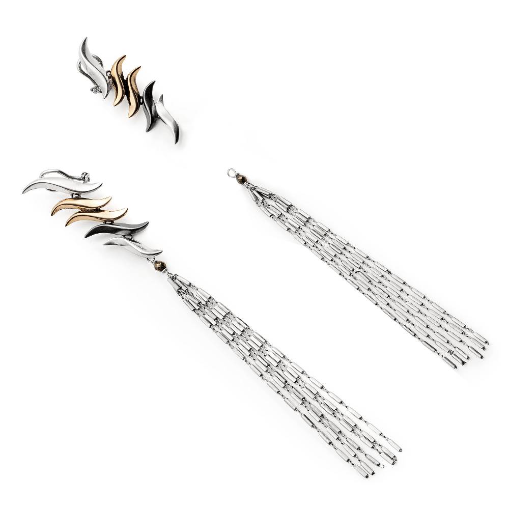 Paola Grande Gioielli ACCESSORI Frange In Maglia D'argento