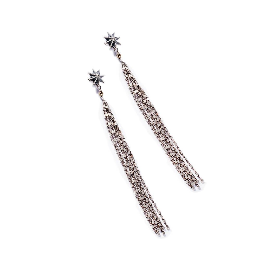 Paola Grande Gioielli ACCESSORI Frange Lunghe In Argento