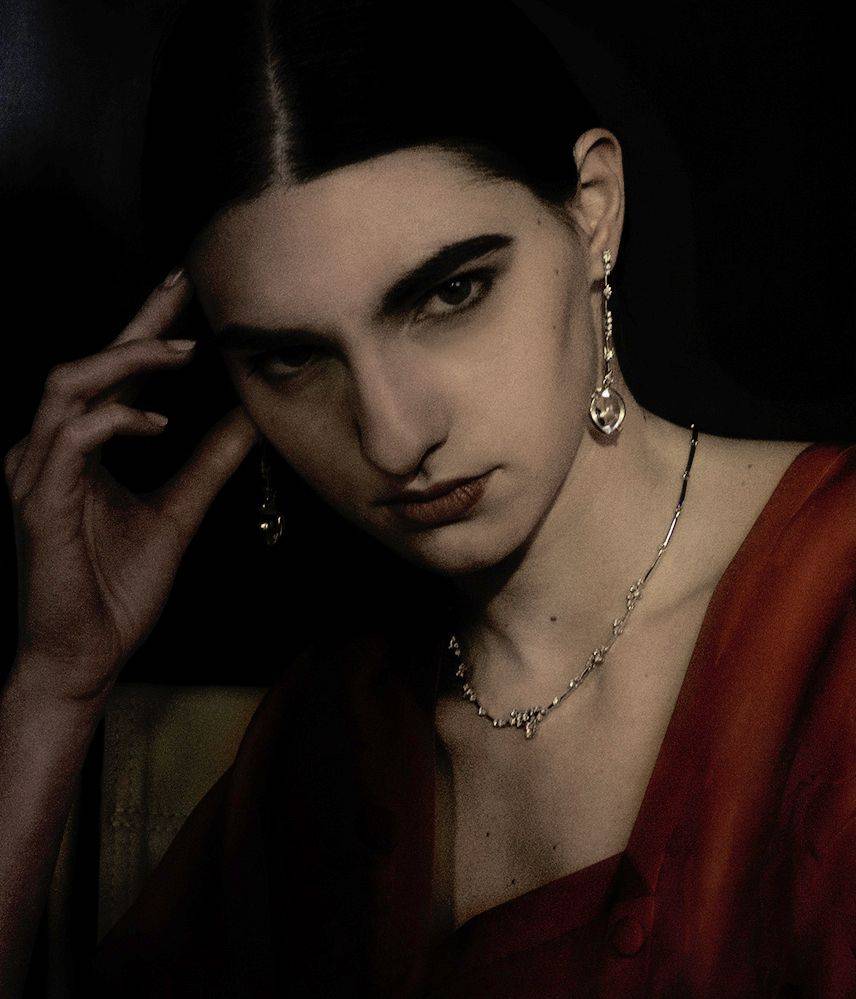 Paola Grande Gioielli AMI 'Amo' Con Cristallo E Diamanti