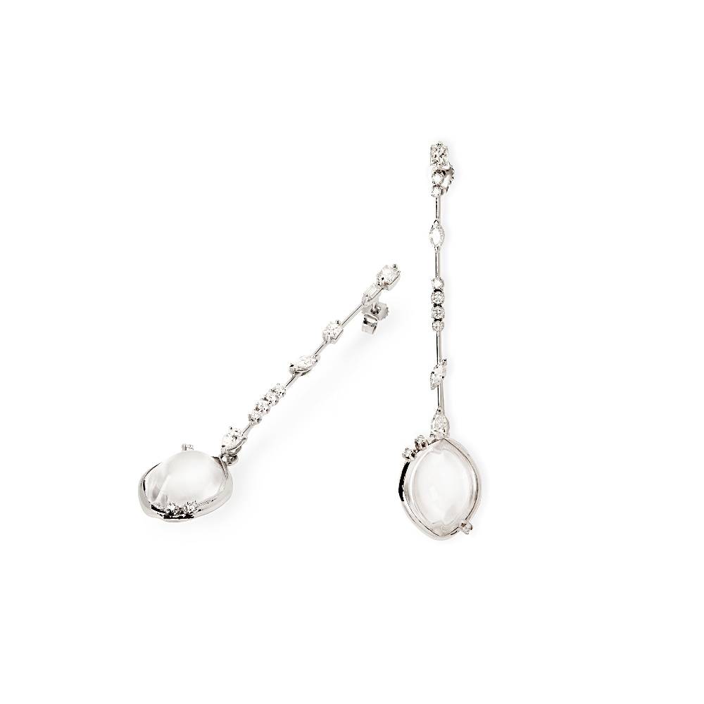 Paola Grande Gioielli AMI 'Amo' con cristallo e diamanti