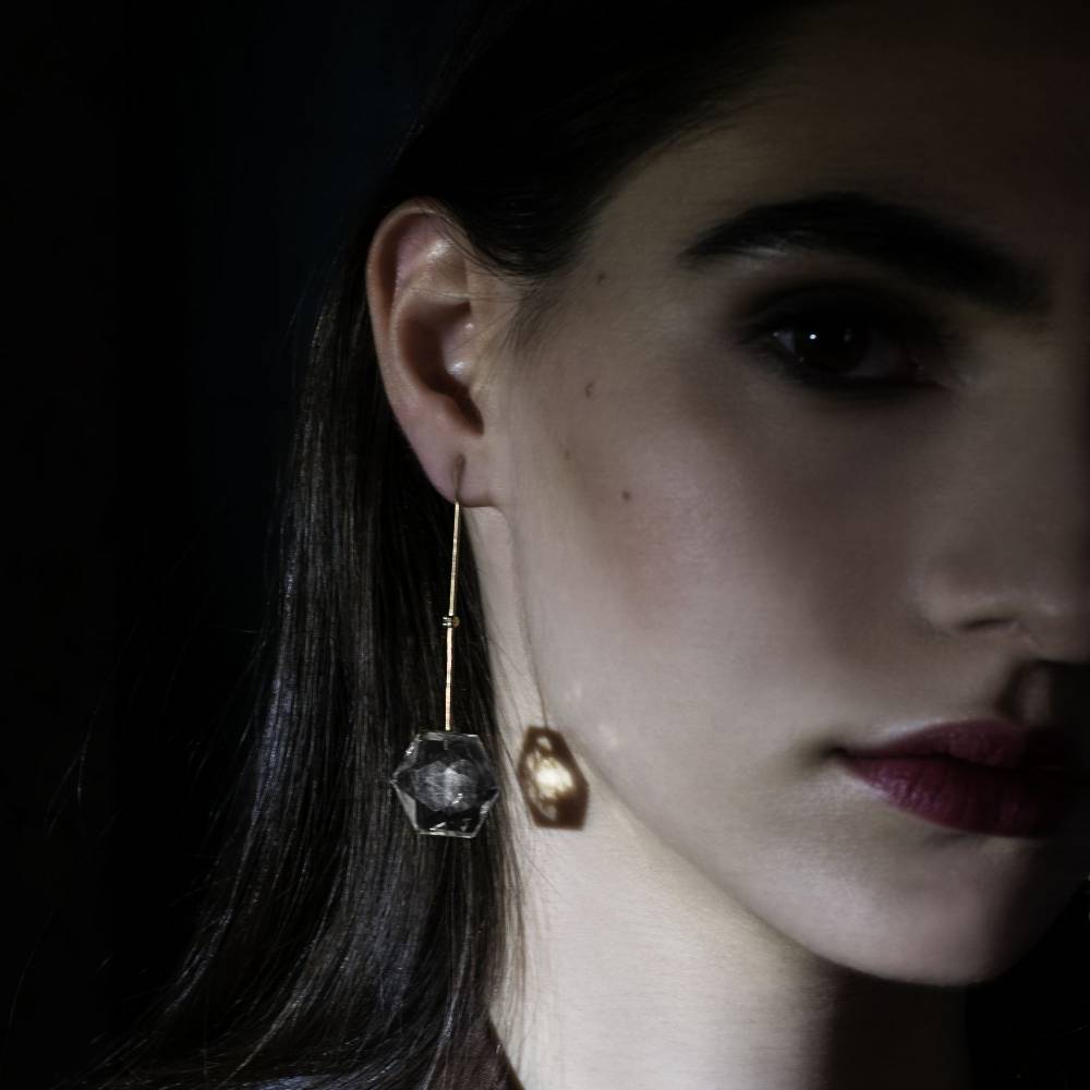 Paola Grande Gioielli AMI 'Amo' In Oro Rosa E Cristalli