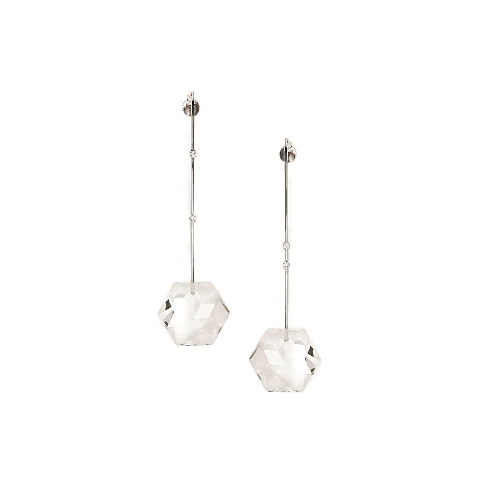 Paola Grande Gioielli AMI Amo Oro Bianco E Cristalli