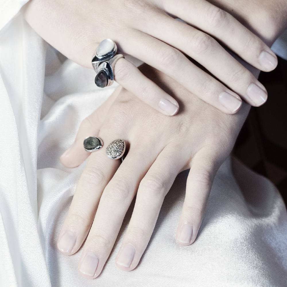 Paola Grande Gioielli AURUM Anello Goccia 2 Elementi