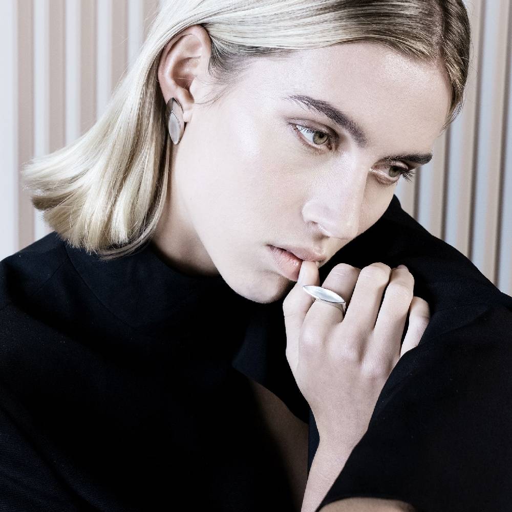 Paola Grande Gioielli AURUM Anello Navetta Con Madreperla