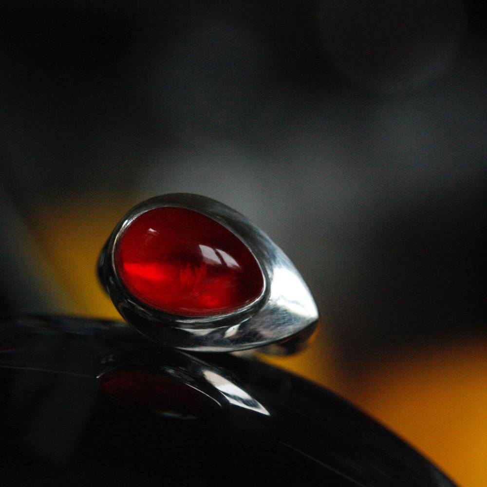 Paola Grande Gioielli AURUM Chevalier Cabochon Rosso