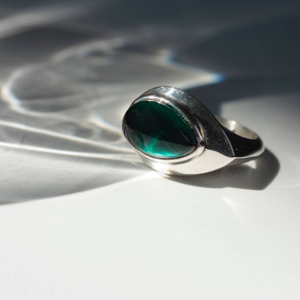 Paola Grande Gioielli AURUM Chevalier Cabochon Verde