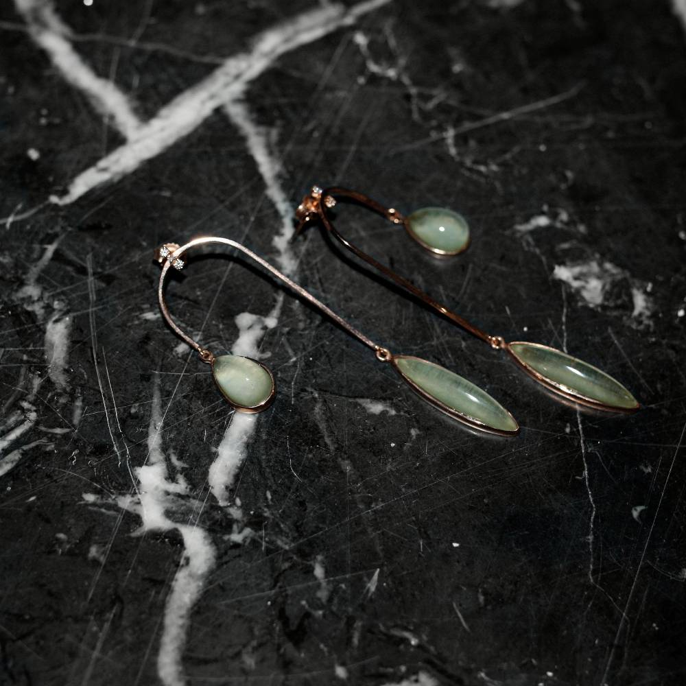 Paola Grande Gioielli AURUM Orecchini Amo Curvo Lungo