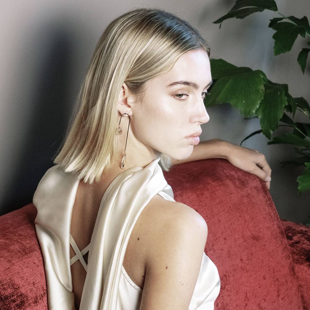 Paola Grande Gioielli AURUM Orecchini Amo Curvo Lungo