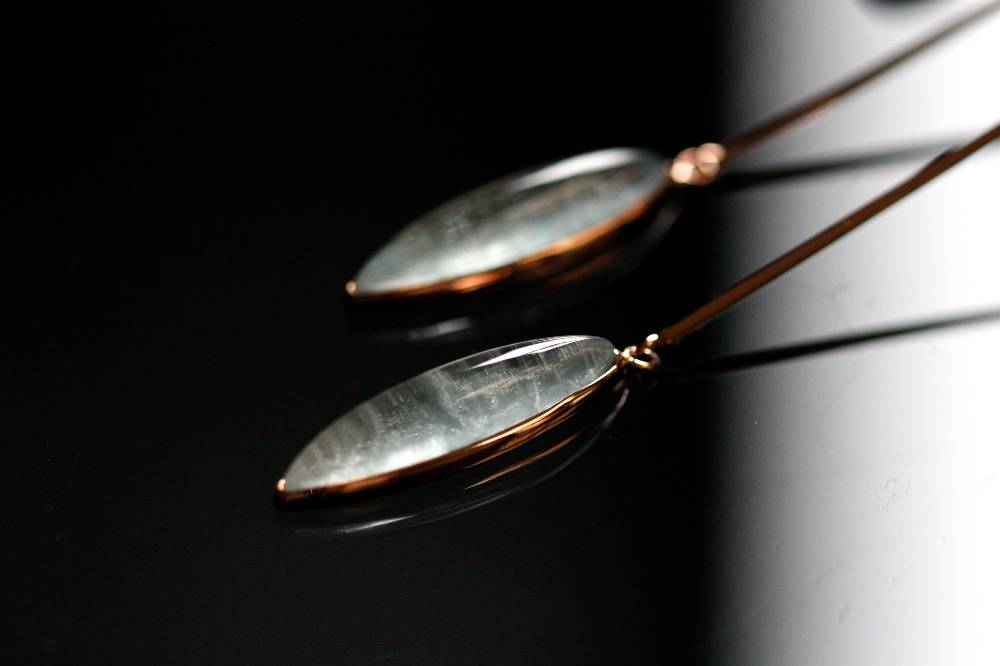 Paola Grande Gioielli AURUM Orecchini Amo Curvo Lungo