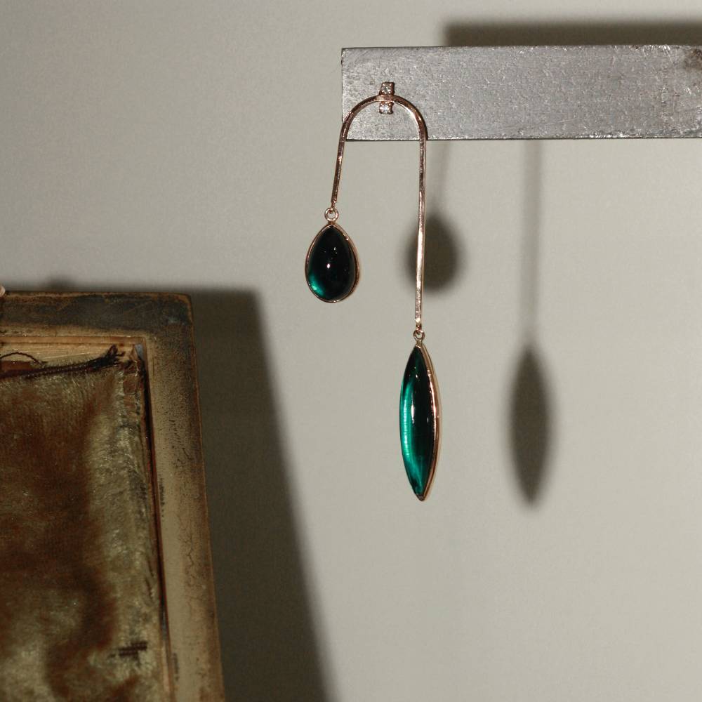 Paola Grande Gioielli AURUM Orecchini Amo Curvo Medio