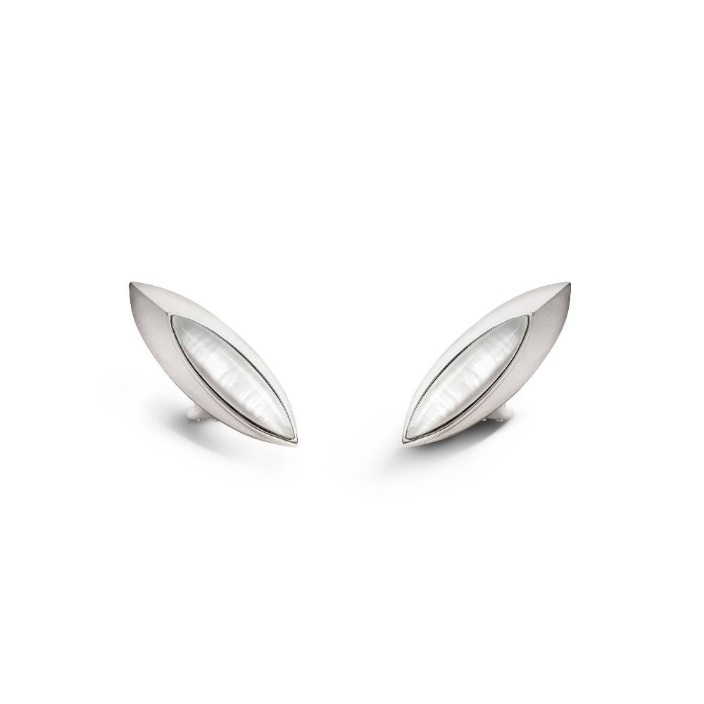 Paola Grande Gioielli AURUM Orecchini scudo bianchi