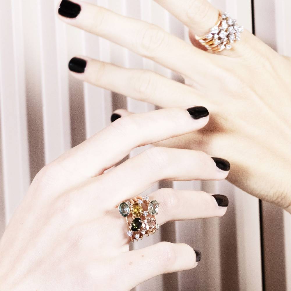 Paola Grande Gioielli BALANCE Anello 'Balance' Con Tormalina