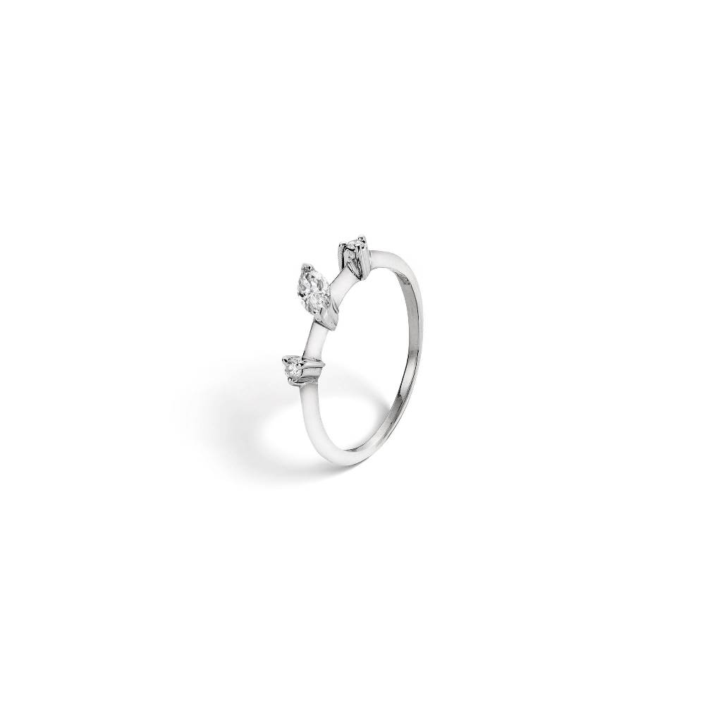 Paola Grande Gioielli BALANCE Anello 'Balance' Oro Bianco