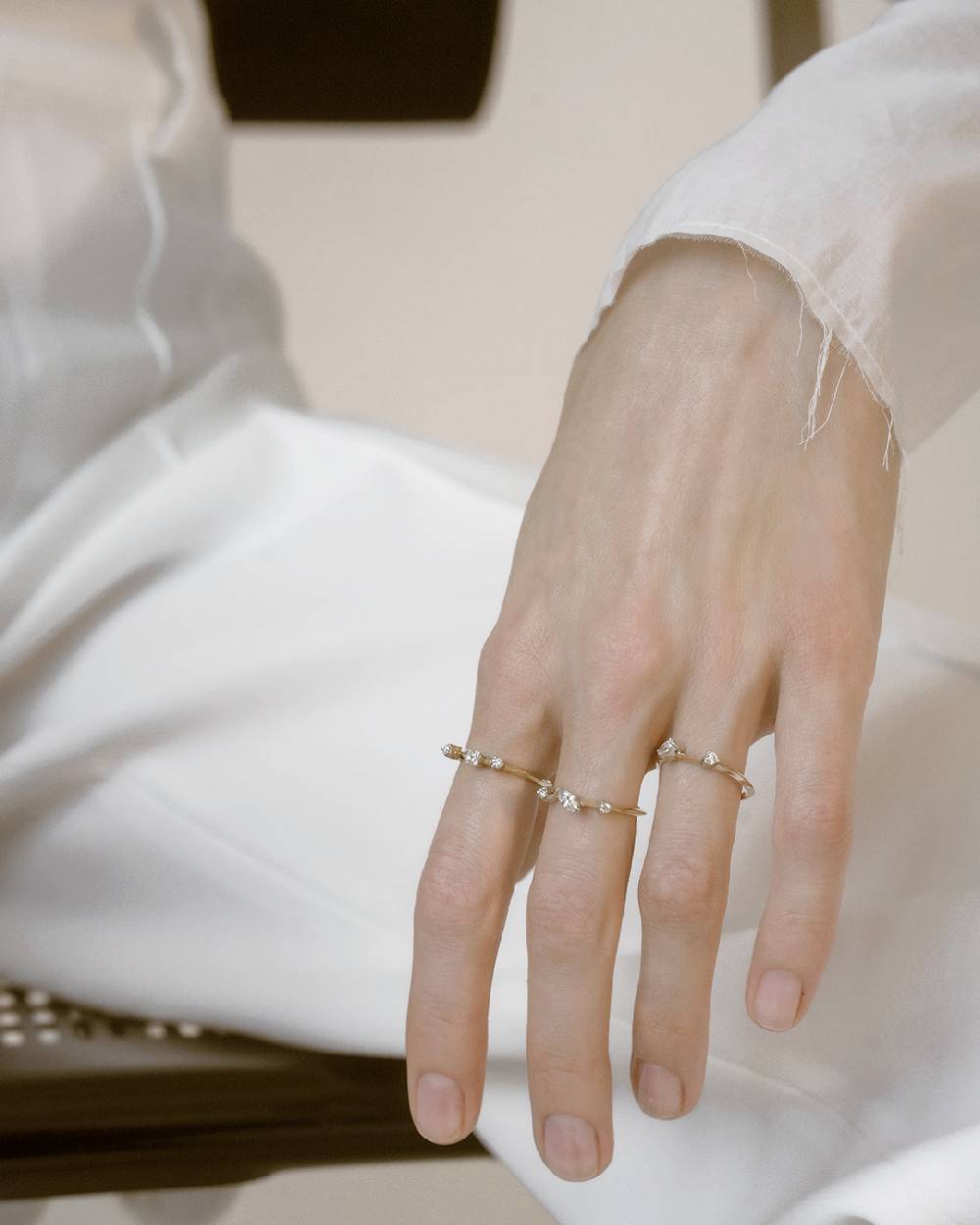 Paola Grande Gioielli BALANCE Anello 'Balance' Oro Bianco