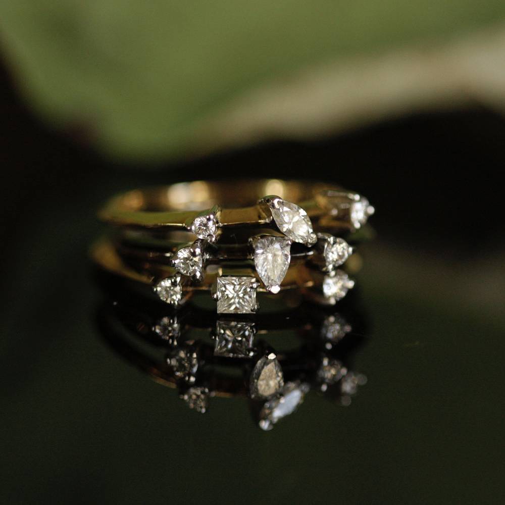 Paola Grande Gioielli BALANCE Anello 'Balance' Oro Giallo Con Goccia