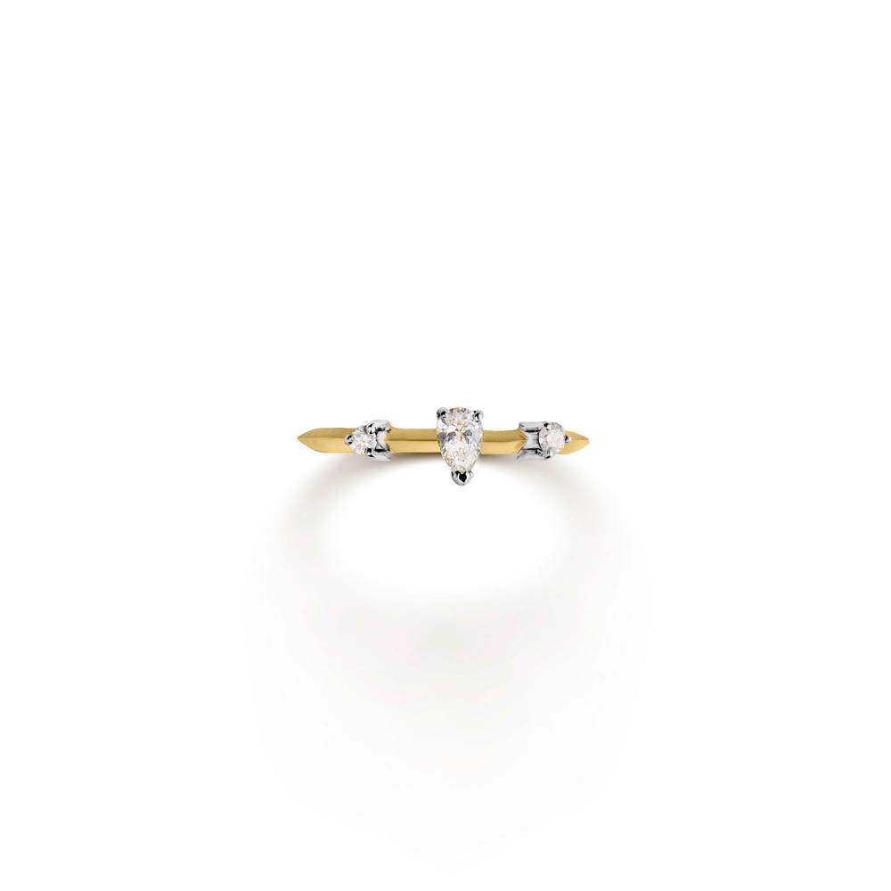 Paola Grande Gioielli BALANCE Anello 'Balance' oro giallo con goccia