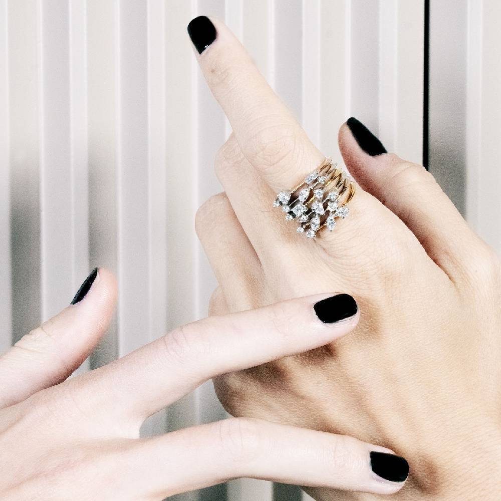 Paola Grande Gioielli BALANCE Anello 'Balance' Oro Giallo Con Marquise