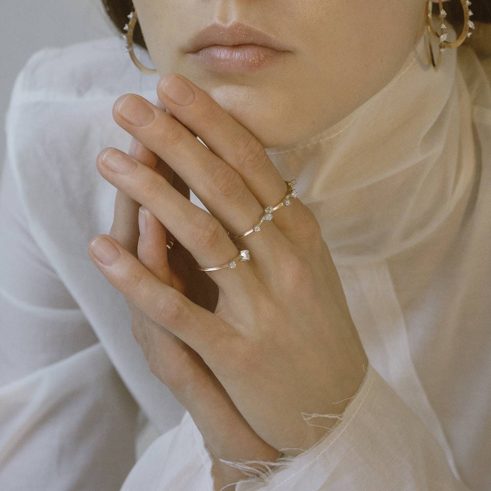 Paola Grande Gioielli BALANCE Anello 'Balance' Oro Giallo Con Marquise