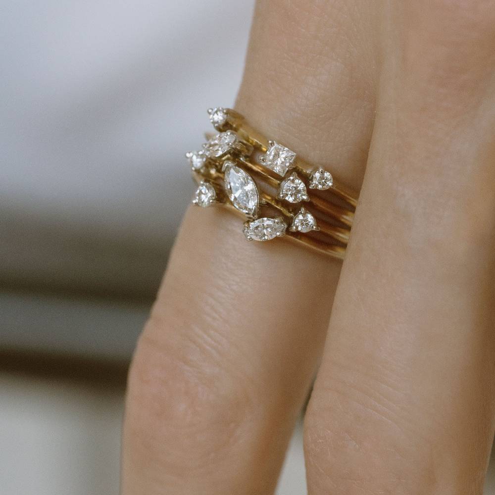 Paola Grande Gioielli BALANCE Anello 'Balance' Oro Giallo Taglii Brillante