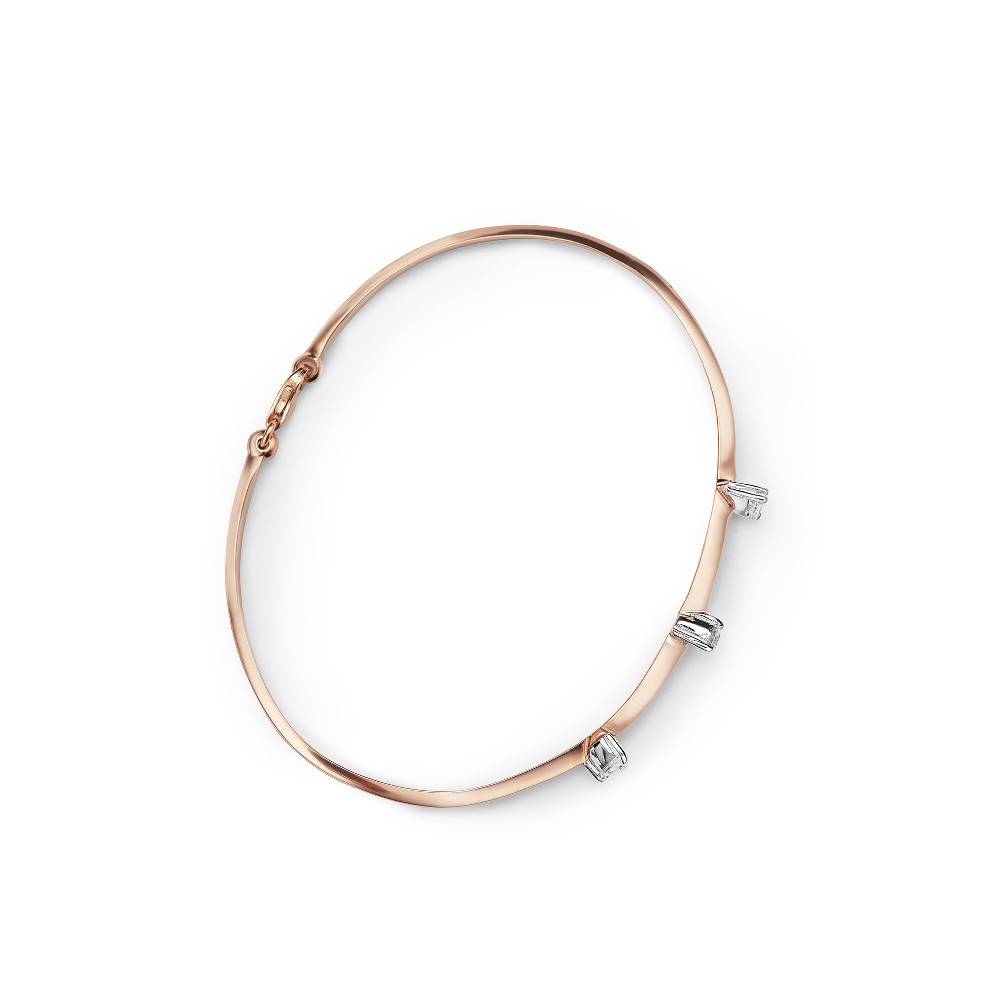 Paola Grande Gioielli BALANCE Bracciale 'Balance' Oro Rosa Con Goccia