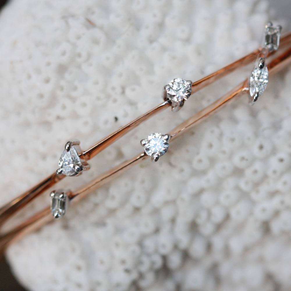 Paola Grande Gioielli BALANCE Bracciale 'Balance' Oro Rosa Con Goccia