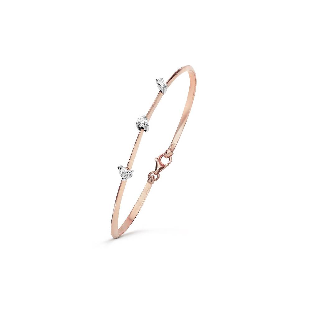 Paola Grande Gioielli BALANCE Bracciale 'Balance' oro rosa con goccia