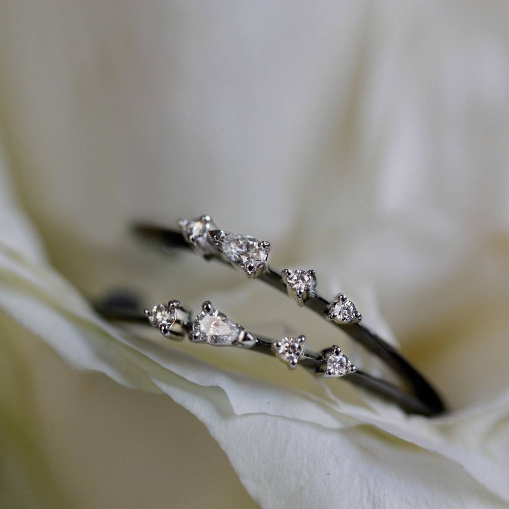 Paola Grande Gioielli BALANCE Cerchi Grandi 'Balance' Oro Nero