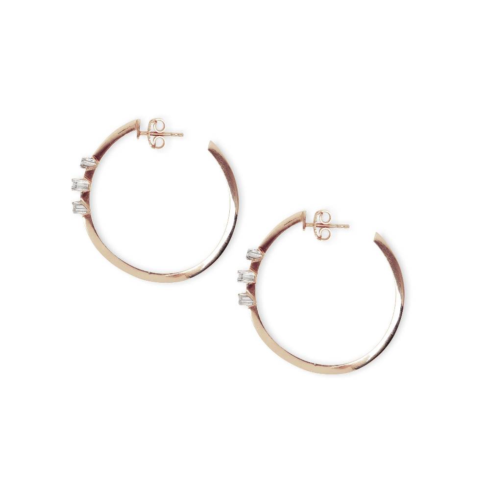 Paola Grande Gioielli BALANCE Cerchi Grandi 'Balance' Oro Rosa