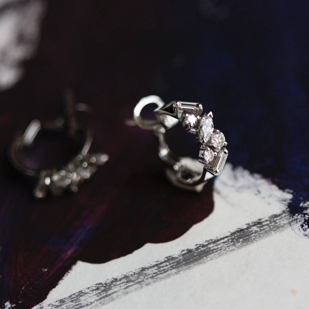 Paola Grande Gioielli BALANCE Cerchietti 'Balance' Con Diamanti Multi-fantasia