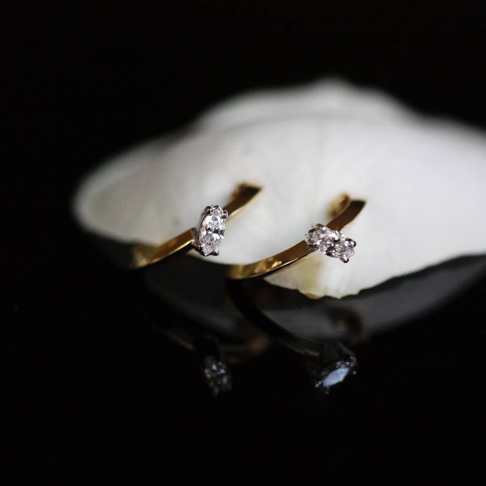 Paola Grande Gioielli BALANCE Cerchietti 'Balance' Oro Giallo E Marquise