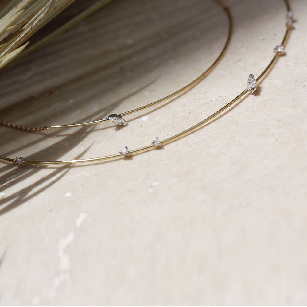 Paola Grande Gioielli BALANCE Choker 'Balance' In Oro Giallo