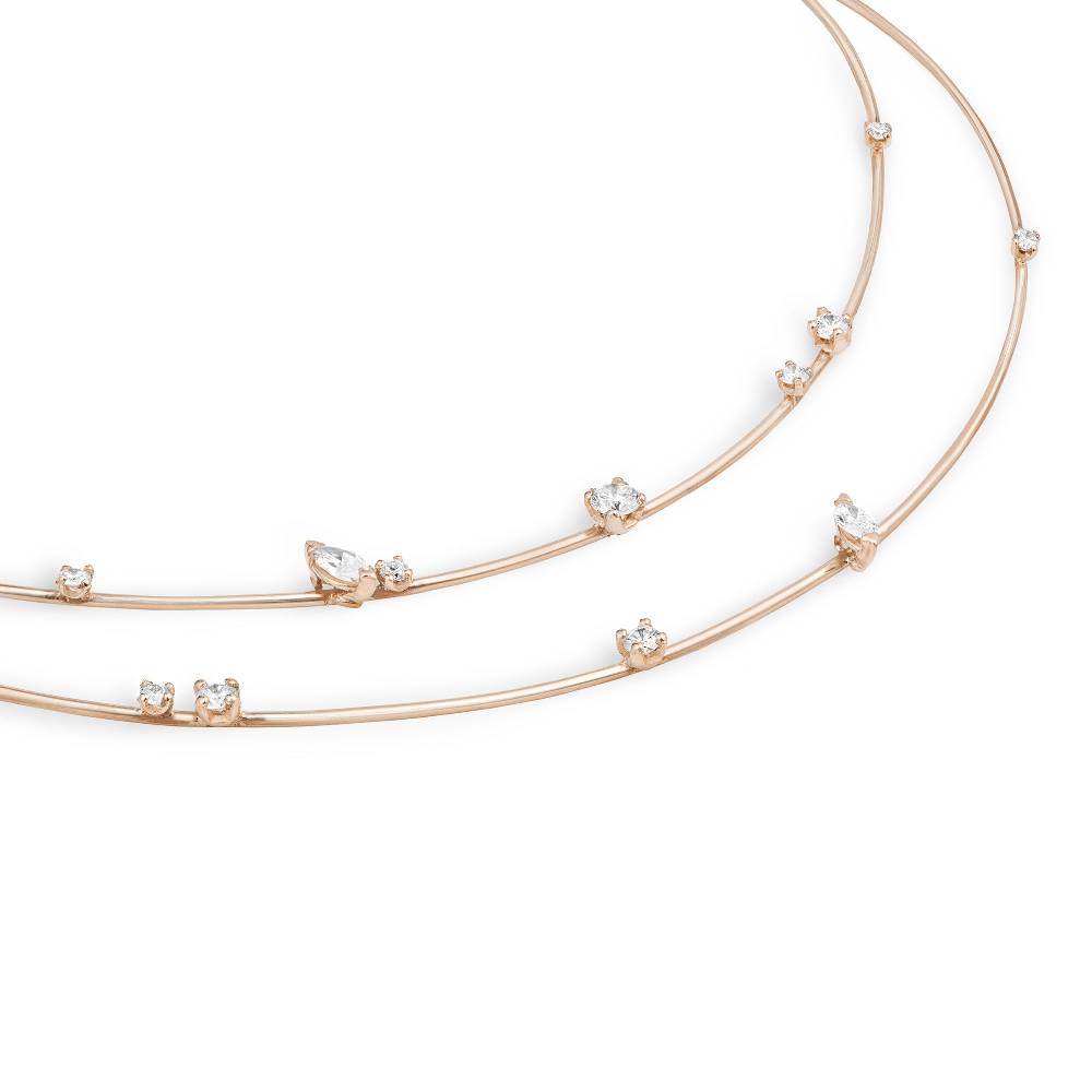 Paola Grande Gioielli BALANCE Collana 'Balance' 2 Elementi In Oro Rosa