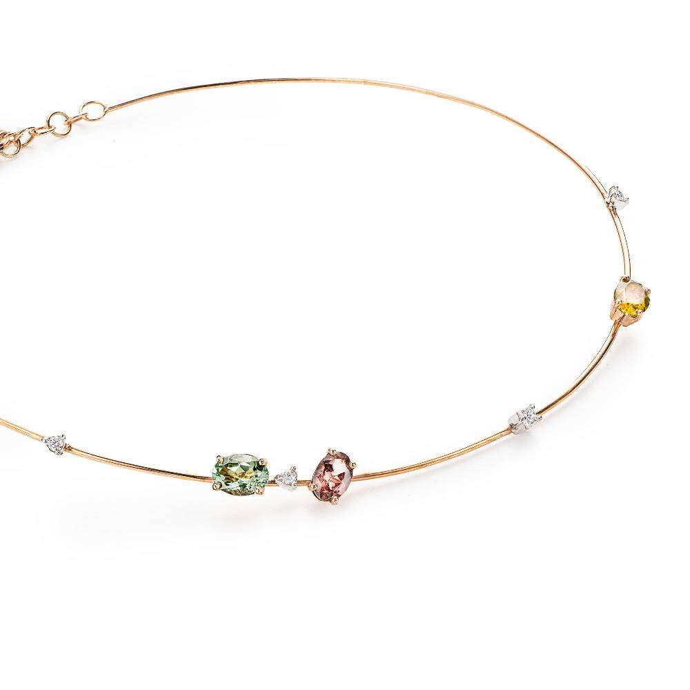 Paola Grande Gioielli BALANCE Collana 'Balance' Con Tormaline E Diamanti