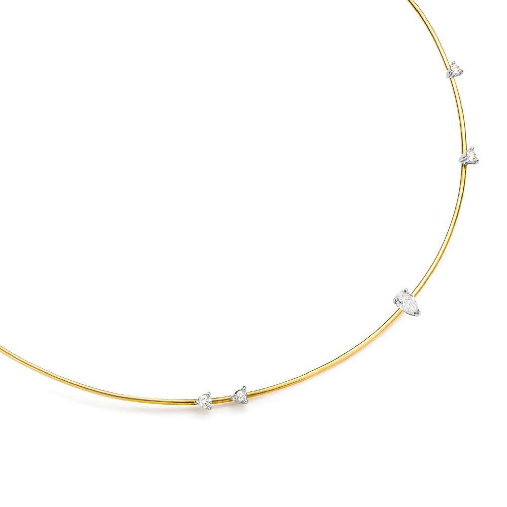 Paola Grande Gioielli BALANCE Collana 'Balance' In Oro Giallo Con Goccia