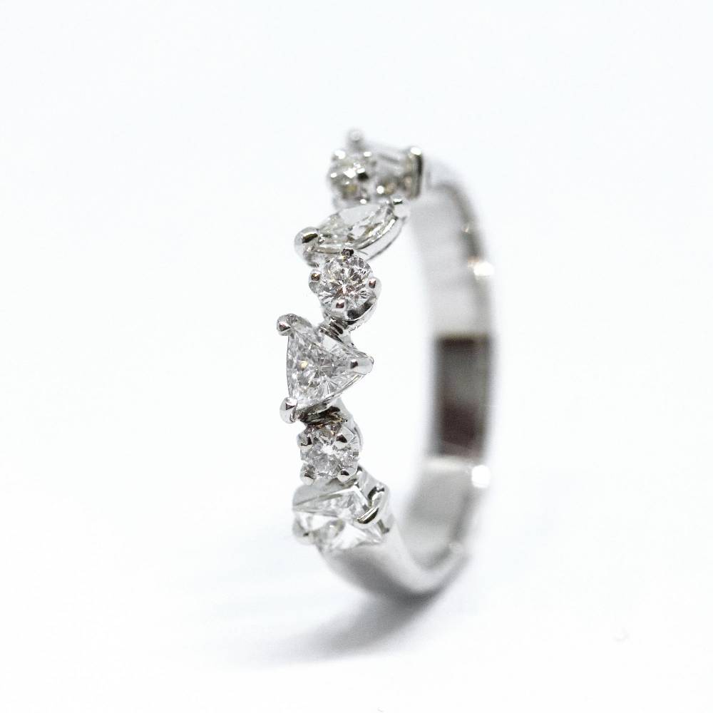 Paola Grande Gioielli BALANCE Fedina Di Diamanti Multi-fantasia