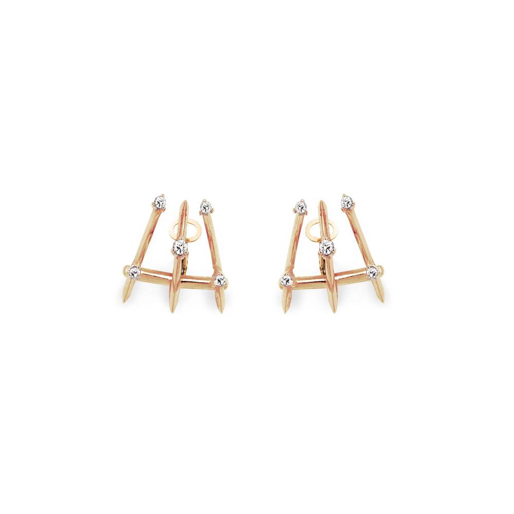 Paola Grande Gioielli BALANCE Orecchini 'Balance' 3 elementi oro rosa