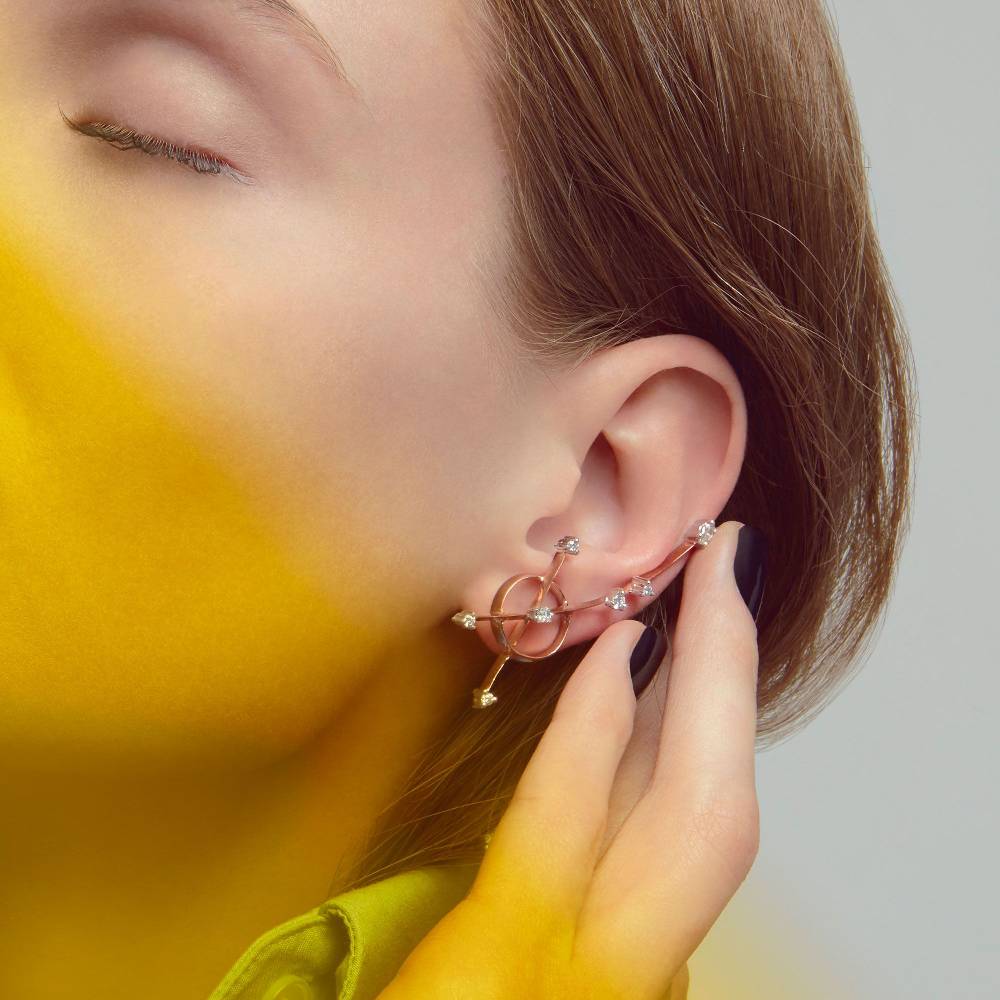 Paola Grande Gioielli BALANCE Orecchini 'Freccia' In Oro Rosa