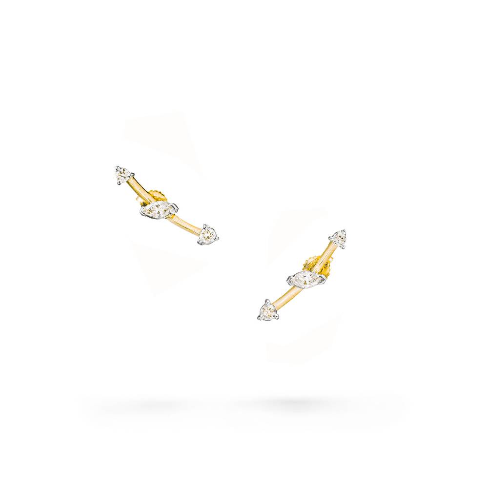 Paola Grande Gioielli BALANCE Orecchini 'Lancia' in oro giallo