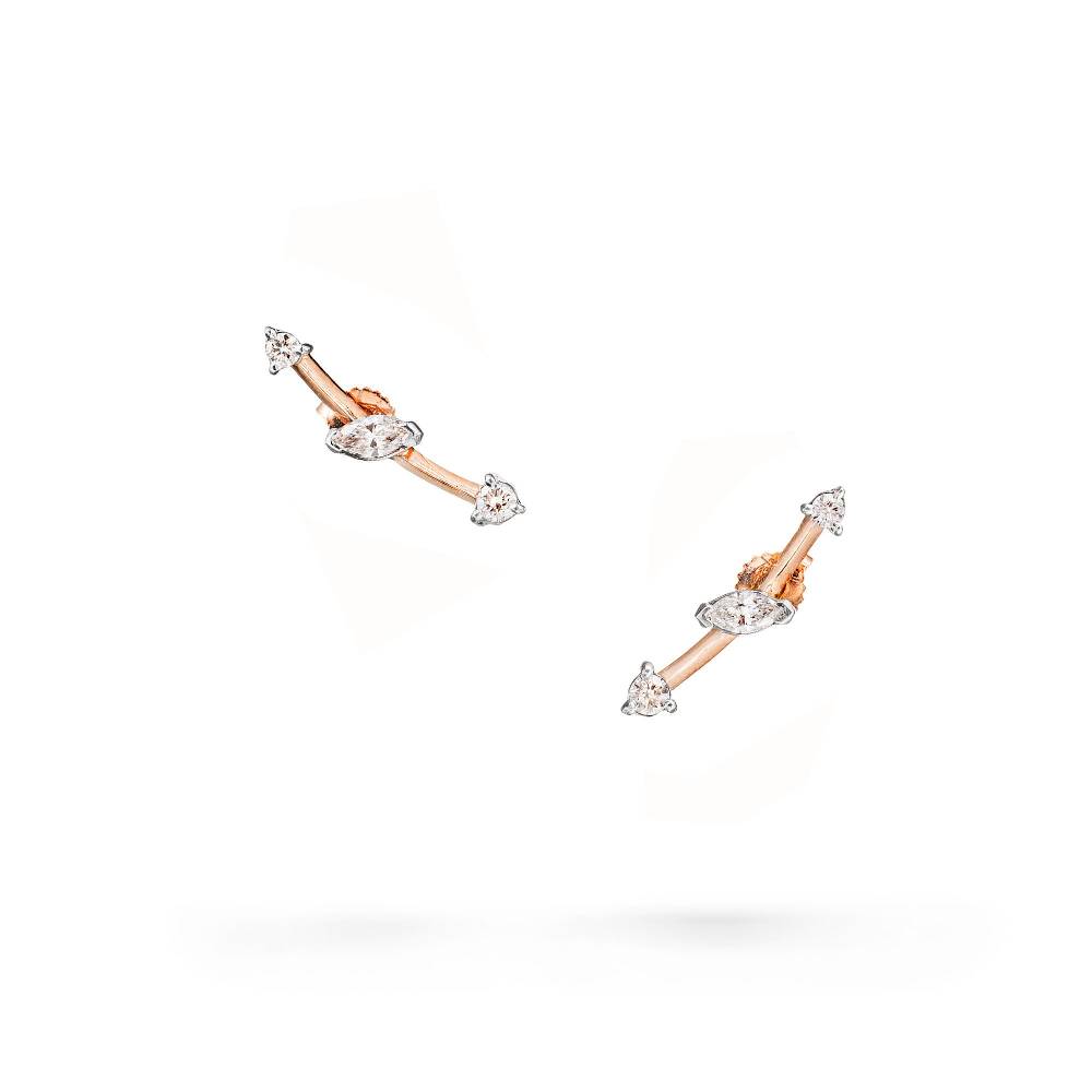 Paola Grande Gioielli BALANCE Orecchini 'Lancia' in oro rosa