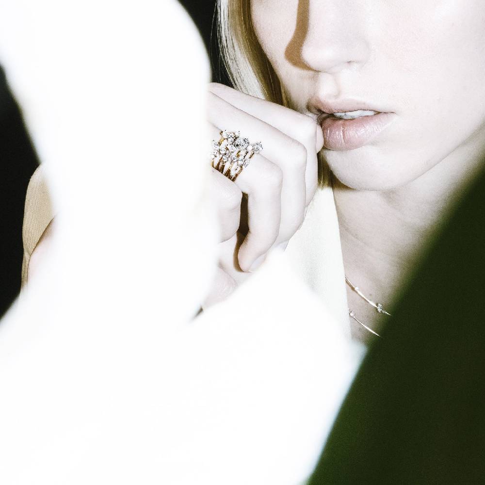 Paola Grande Gioielli BALANCE Set Di 5 Di Anelli 'Balance' Oro Rosa