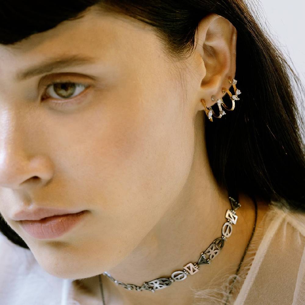 Paola Grande Gioielli BALANCE Set Di Tre Cerchietti 'Balance' Oro Giallo E Oro Bianco