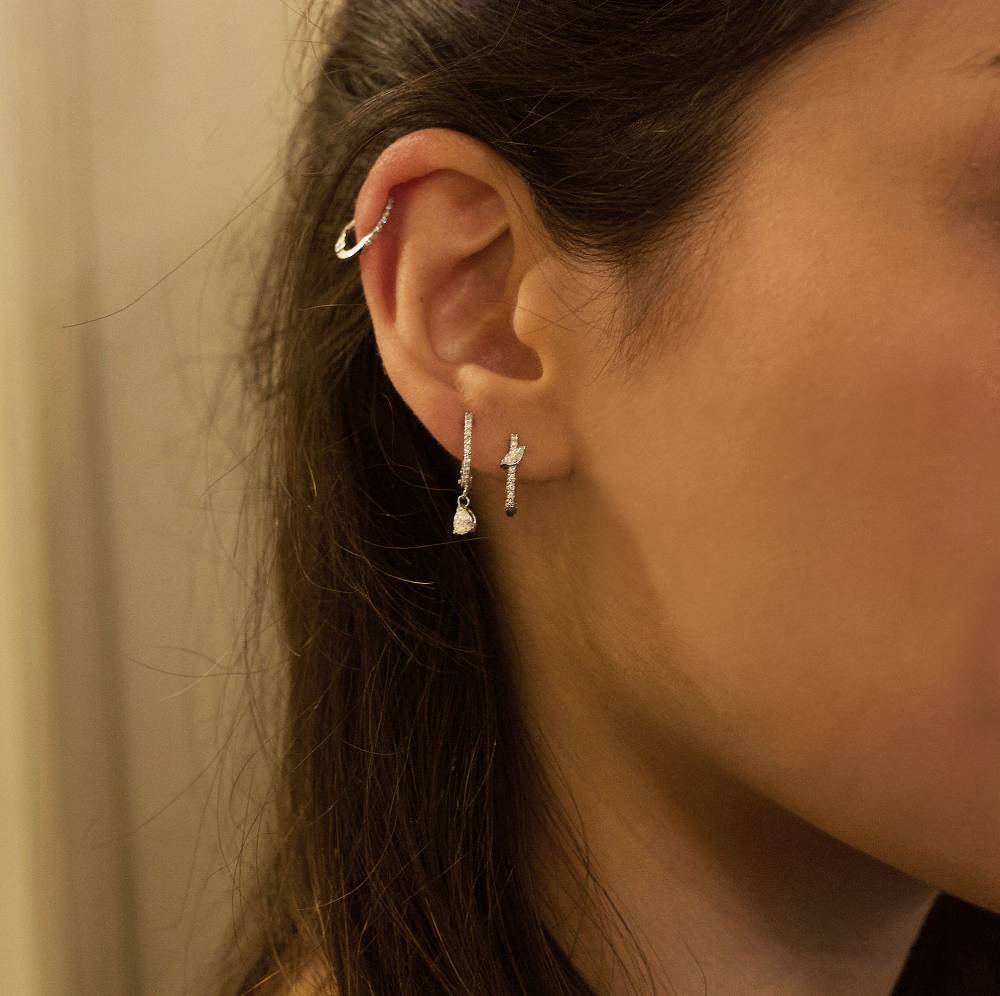 Paola Grande Gioielli BALANCE Set Di Tre Cerchietti In Oro Giallo E Diamanti